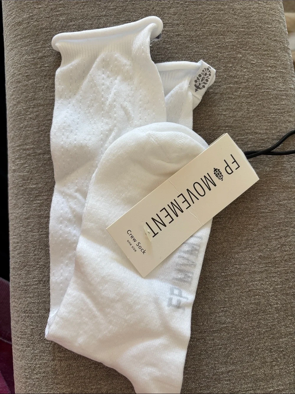 Free people Movement tube socks. NWT. White